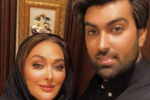 جدیدترین عکس دو نفره ی الهام حمیدی و همسرش