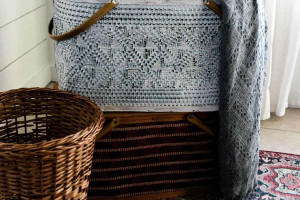 روشی اساسی برای نگهداری سبد حصیری پایه دار