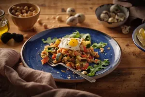 روش طبخ راتاتویی و تخم مرغ پخته شده غذای محبوب فرانسوی