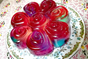 طرز تهیه ژله آبرنگی با ظاهری حیرت انگیز