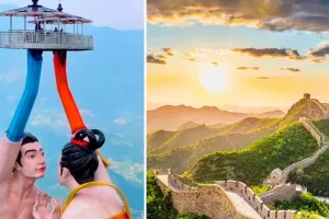 چرخ فلک بوسه پرواز در چین ! جرات سوار شدن بر این سازه رو دارین ؟