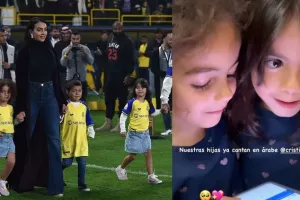 عربی یاد گرفتن دختران رونالدو!