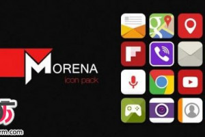 دانلود تم Morena – Flat Icon Pack v2.0 برای اندروید