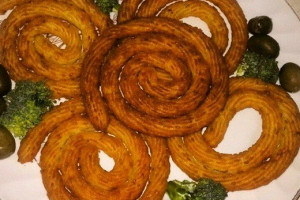 روش تهیه سیب زمینی بامیه ای