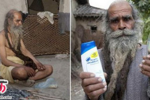 سینگ: مرد هندی که 37 سال حمام نرفته+عکس