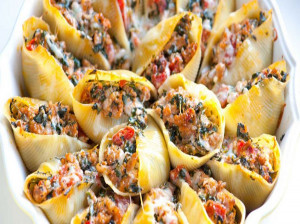 طرز تهیه جامبو شلز صدفی پنیری