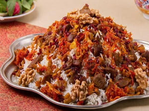 طرز تهیه گردو پلو شهرکرد