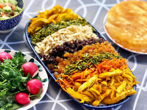 رنگین پلو با مرغ با طرز تهیه تمام و کمال