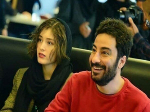 اختلاف قد چشمگیر فرشته حسینی و نوید محمدزاده