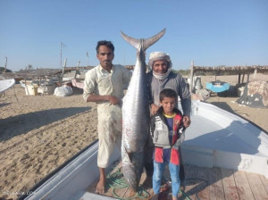 عکس/ شکار ماهی 4 میلیون تومانی توسط صیاد ایرانی!