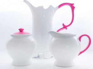 تغییر ظروف چینی ساده با اسپری