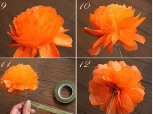 آموزش درست کردن گل با کاغذ روغنی