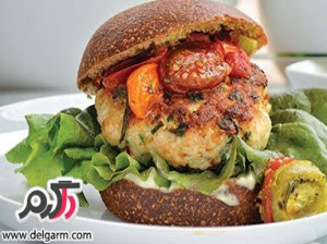 روش تهیه بوقلمون برگر با سس باربیکیو