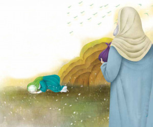 نقاشی امام سجاد (حضرت زین العابدین ع) برای رنگ آمیزی کودکان