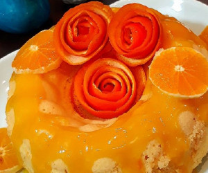 طرز تهیه کیک پرتقال با سس پرتقالی عصرانه ای مقوی و سالم