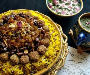 طرز تهیه رشته پلو با گوشت غذای محبوب و خوشمزه