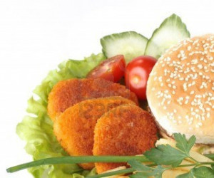 یک همبرگر لذیذ و جدید را امتحان کنید،همبرگر سبزیجات
