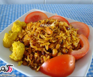 طپخ دمپخت سویا با لوبیای چشم بلبلی