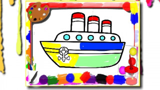 بازی کتاب رنگ آمیزی قایق ها