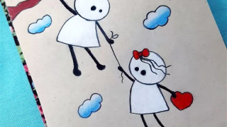 آموزش نقاشی به کودکان | این قسمت نقاشی فانتزی و عاشقانه