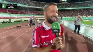 محمد امین کریم پور در بین تماشاچیان جام حذفی
