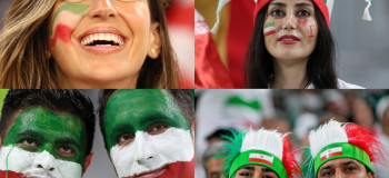 هیجان وصف نشده طرفداران ایرانی حاضر در ورزشگاه الثمامه مقابل تیم ملی آمریکا