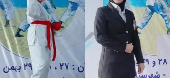 کاراته قهرمانی باشگاه های کشور و سنسی مینا مهبودی و قهرمانی دخترانش