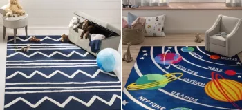 انواع و مدل‌های فرش برای اتاق کودک