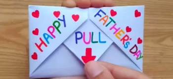 آموزش ساخت پاکت نامه روز پدر (تنها با ۱ کاغذ A۴)