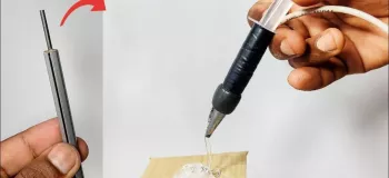 نحوه ساخت چسب گرم با باتری قلمی