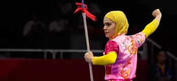 رفتار جالب میزبان مسابقات تالو لحظه مصدومیت مینا پناهی ورزشکار ایرانی