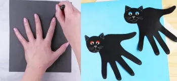 آموزش ساخت کاردستی گربه به صورت تصویری