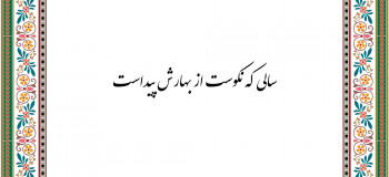 معنی ضرب المثل سالی که نکوست ز بهارش پیداست یعنی چه ؟