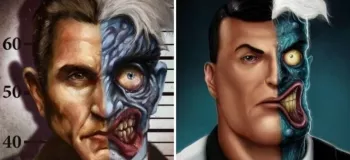 دو چهره از سری انیمیشن بتمن اثر تری هادلستون !
