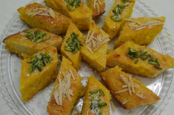آشنایی با روش تهیه کیک نارگیلی باقلوا 