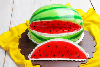 طرز تهیه کیک هندوانه ای 