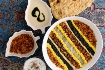 طرز تهیه آش شله قلمکار اصیل و سنتی 