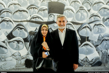 تصاویر افتتاح نمایشگاه - بزرگمهر حسین‌پور - 