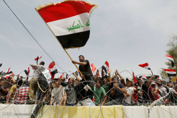 تصاویر تظاهرات حامیان مقتدی صدر در بغداد