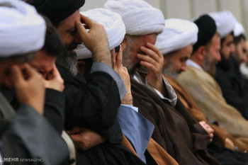 تصاویر مراسم عزاداری امام کاظم علیه‌السلام در حسینیه امام خمینی