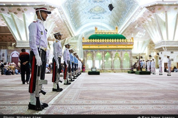 تصاویر تجدید میثاق فرماندهان و کارکنان قرارگاه خاتم‌الانبیا(ص) با آرمان‌های بنیانگذار کبیر انقلاب اسلامی