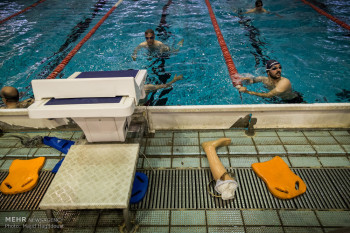 تصاویر مسابقات شنا جانبازان و معلولین قهرمانی کشور
