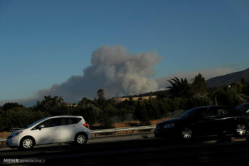 تصاویر آتش سوزی در کالیفرنیای آمریکا‎