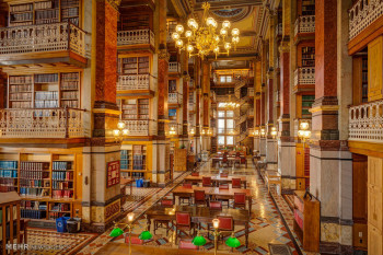 تصاویر زیباترین کتابخانه های آمریکا‎