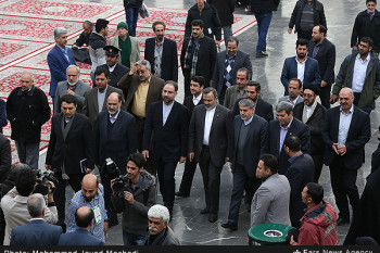 تصاویر سفر وزیر فرهنگ و ارشاد اسلامی به مشهد مقدس