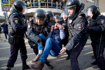 تصاویر تظاهرات ضد دولتی در روسیه ‎