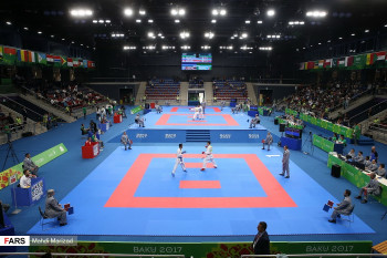 تصاویر مسابقات کاراته بازی‌های کشورهای اسلامی2017 - باکو
