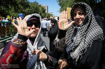 تصاویر راهپیمایی روز قدس در تهران -۳