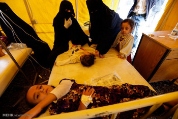 تصاویر گسترش شیوع وبا در یمن