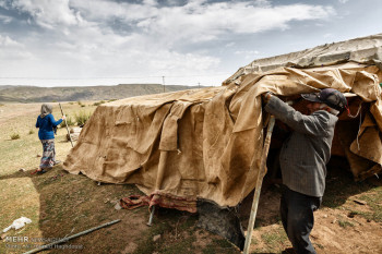 تصاویر زندگی عشایر مغان در دامنه سبلان